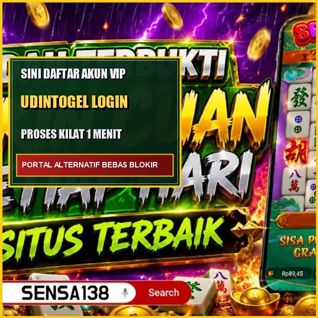 Sensa138: udintogel akses login Sorotan tampilan serta alur interaksi